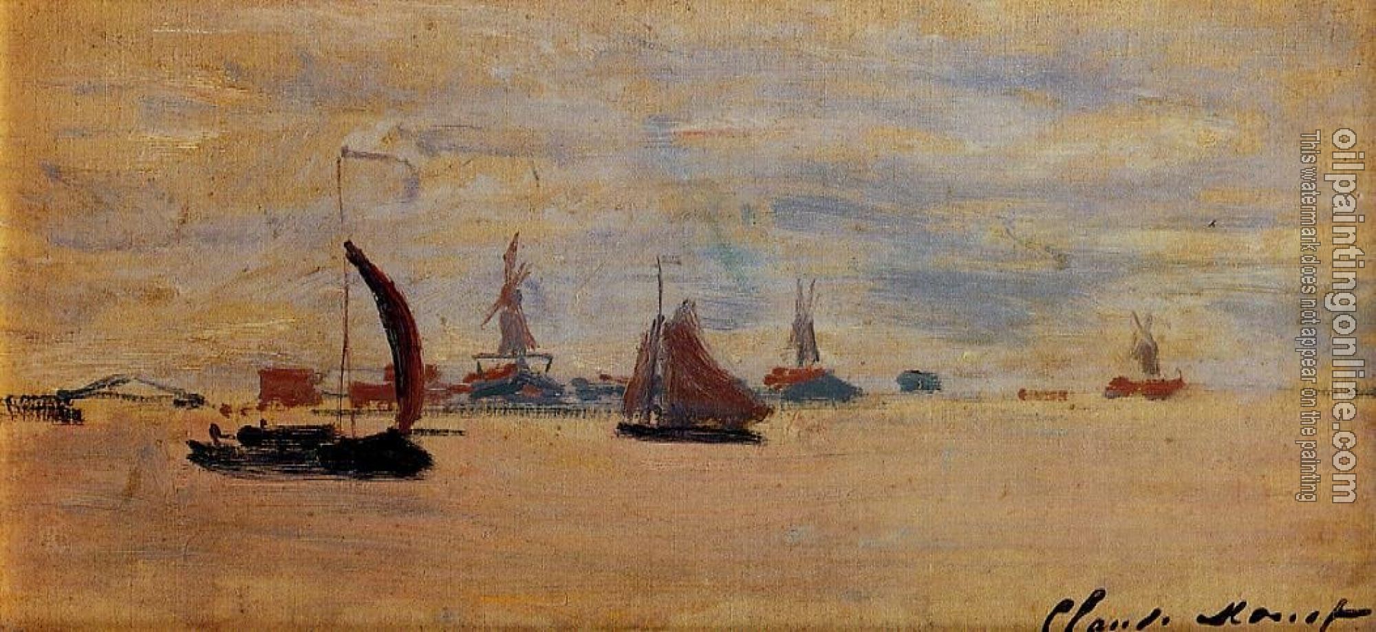 Monet, Claude Oscar - View of the Voorzaan
